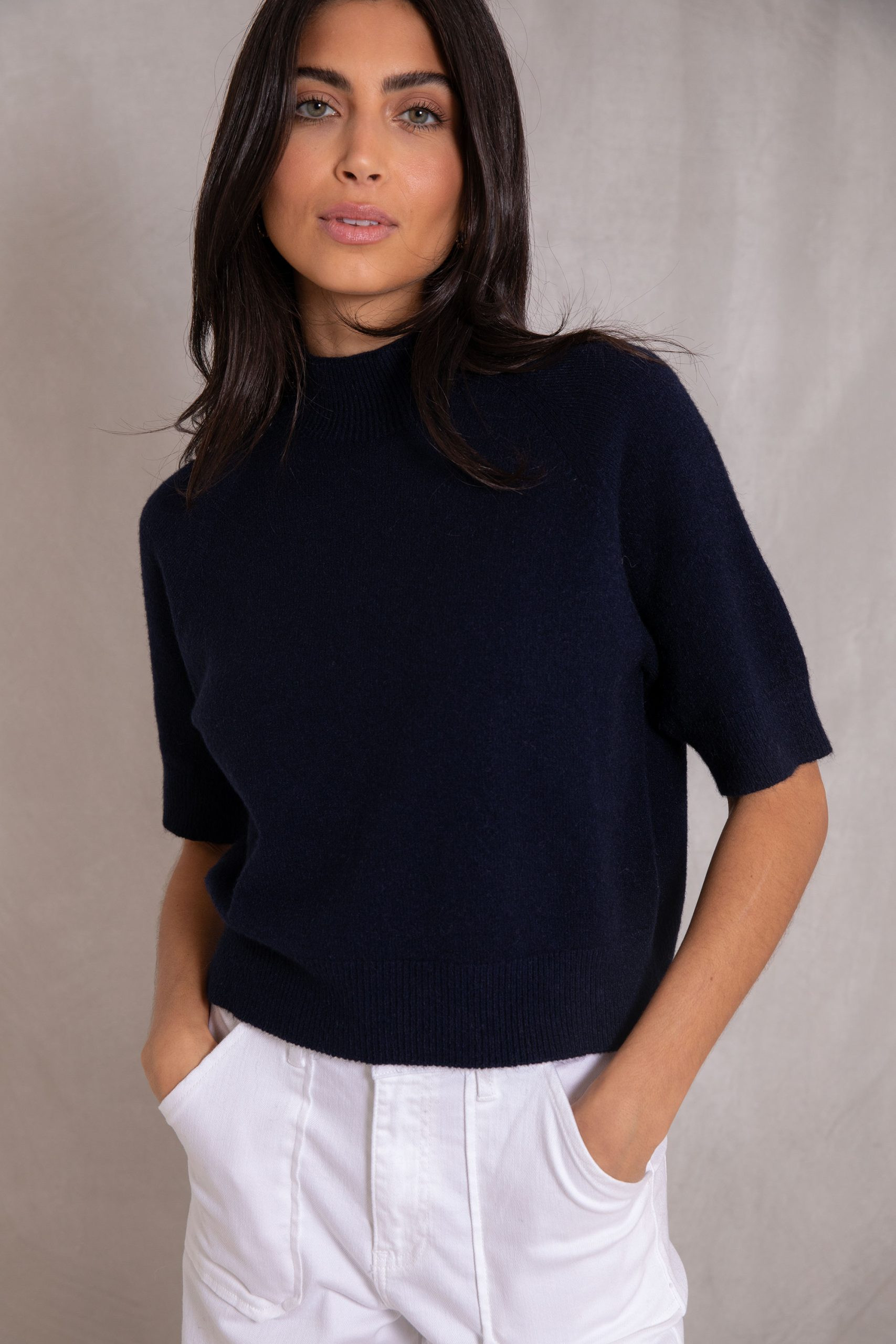 Miley Cropped Sweater (Navy) | My_Best_Friends_Wardrobe