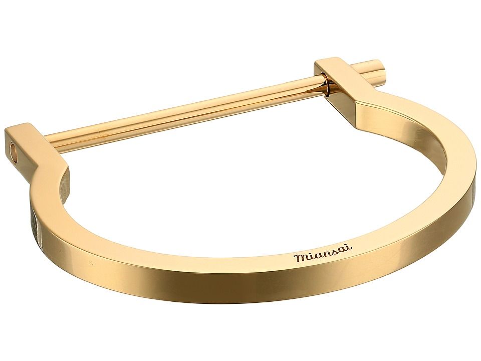 Miansai - Modern Screw Cuff Bracelet (Polished Gold) Bracelet | Zappos