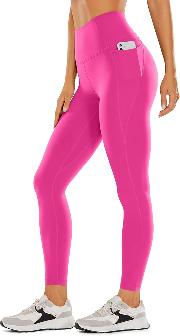 CRZ YOGA Womens Butterluxe Workout Leggings 25 Inches - High Waisted Gym Yoga Pants with Pockets ... | Amazon (US)