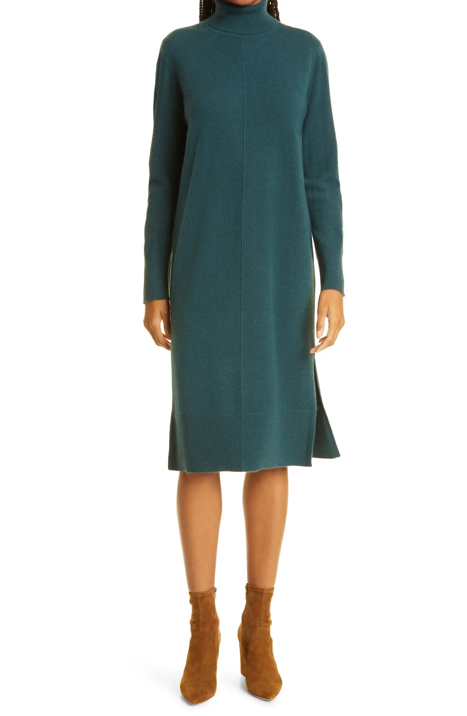 Recycled Cashmere Turtleneck Sweater Dress | Nordstrom