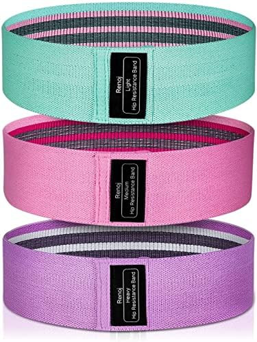 Renoj Resistance Bands , Booty Bands for Women, 3 Levels Exercise Workout Bands for Legs and Butt | Amazon (US)
