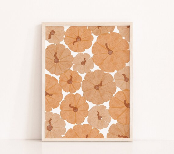 Pumpkin Patch Printable Wall Art Fall Decor Digital Print - Etsy | Etsy (US)