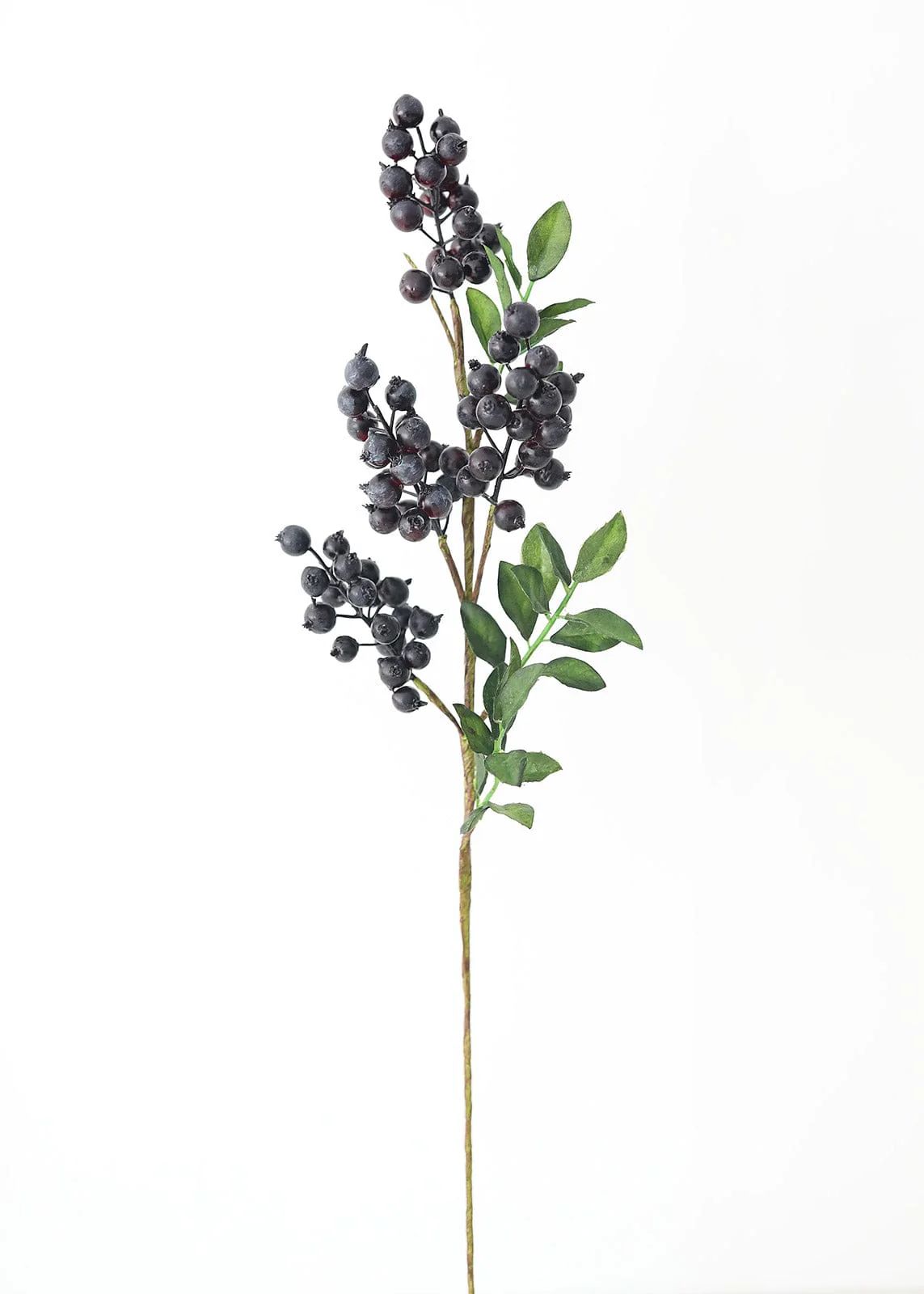 Navy Blue Artificial Berry Branch - 24" | Afloral (US)