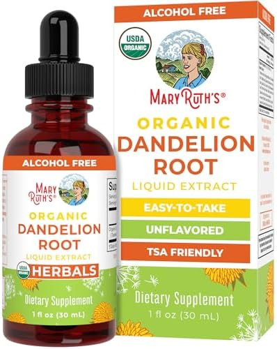 Organic Dandelion Root Extract by MaryRuth's | USDA Organic | Easy-to-Take | Liquid Dandelion Roo... | Amazon (US)
