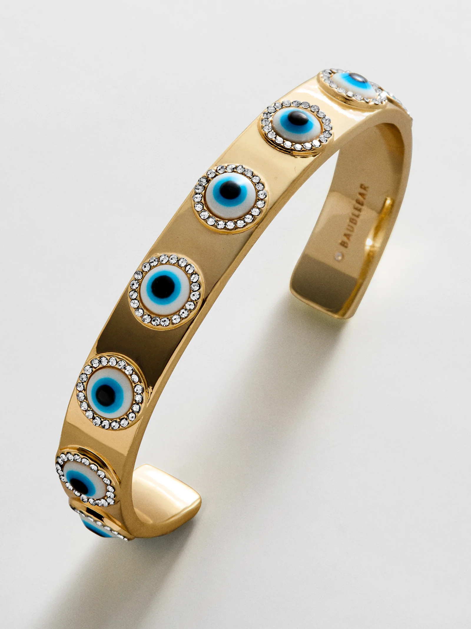Eyes On Eyes Cuff Bracelet - Gold/Blue | BaubleBar