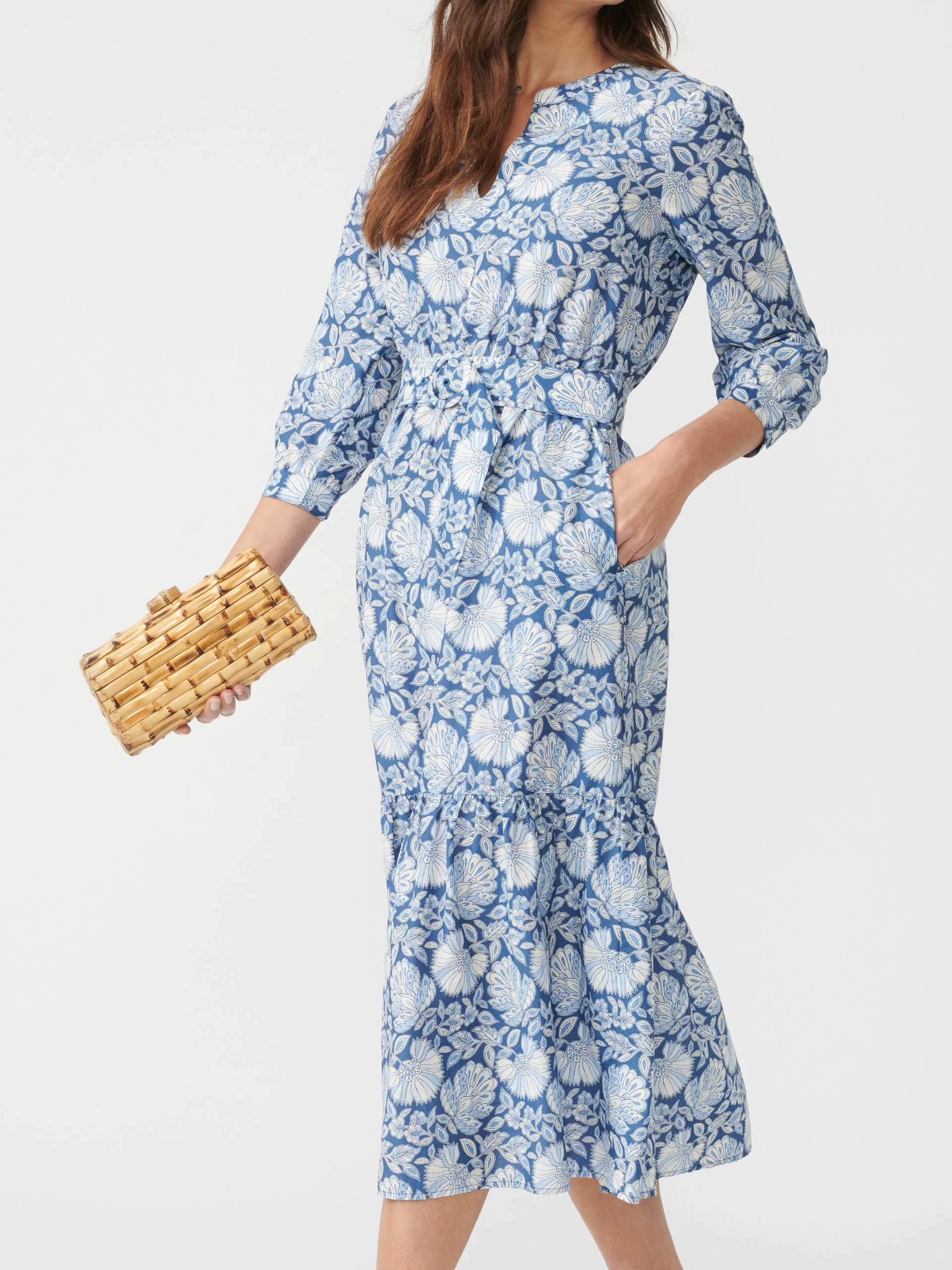 Cerina Silk Dress in Palmilla | J.McLaughlin