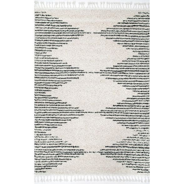 nuLOOM Bria Moroccan Diamond Tassel Area Rug | Target