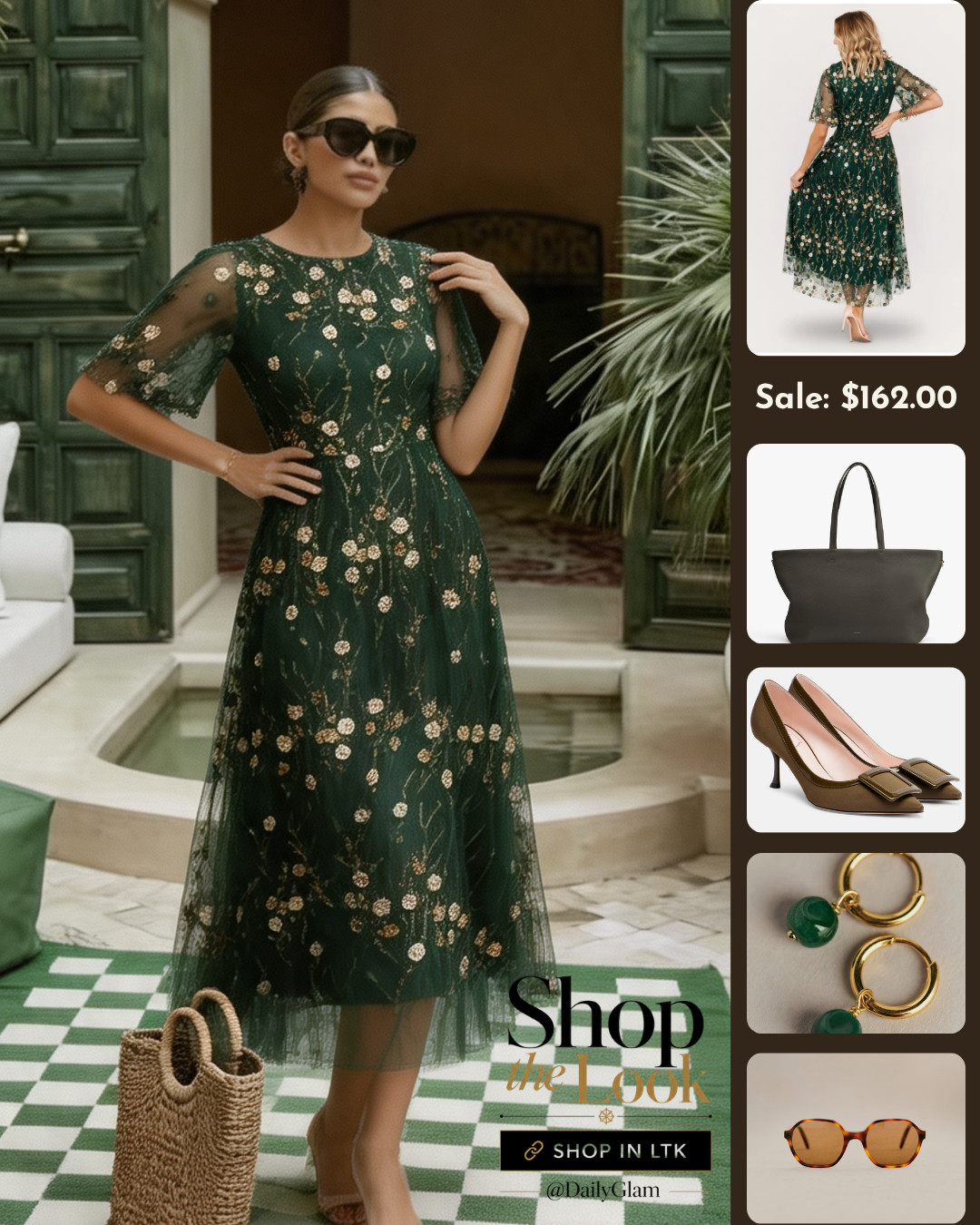 Embellished Emerald Tulle Midi Dress Summer Chic Vacation Style

#TulleDress #FloralEmbroidery #VacationOutfits #GreenFashion #DressForEvents 

 #LTKootd #LTKOver40 #LTKWorkwear