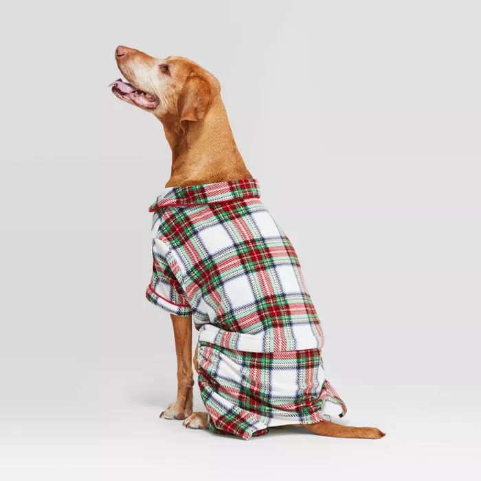 Holiday Tartan Plaid Cat & Dog Pajamas - Wondershop™ White | Target