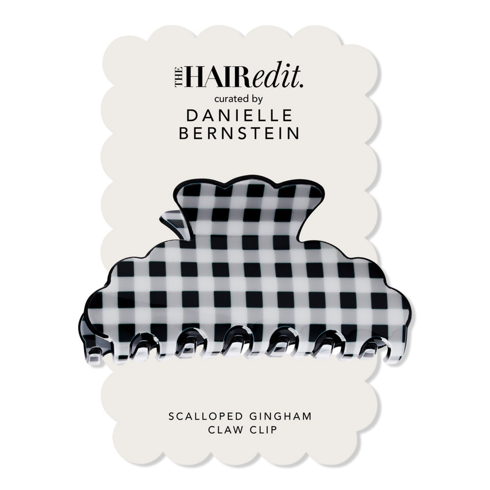 The Hair Edit Scalloped Gingham Claw Clip | Ulta