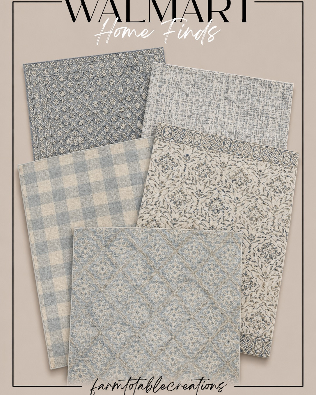 The Prettiest Blue Rugs from Walmart 💙

If you’re looking to brighten your space, these beautiful blue rugs from Walmart are an easy way to add timeless style without the designer price tag. From soft vintage-inspired patterns to classic checks, these finds bring the perfect touch of charm to any room.

Follow @farmtotablecreations on Instagram for more cozy home finds and trending decor.

#LTKHome #LTKWalmart #WalmartHome #WalmartFinds #AreaRugs #BlueRug #HomeDecor #ModernFarmhouse #CoastalStyle #TraditionalHome #AffordableDecor #LivingRoomInspo #BedroomDecor #HomeRefresh #InteriorStyle

#LTKSaleAlert #LTKHome