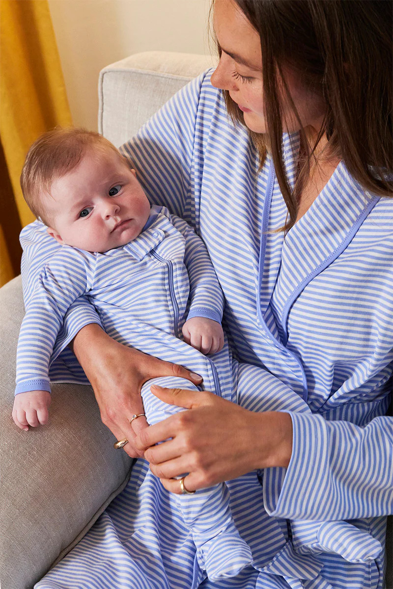 Baby Sleeper in Hydrangea | Lake Pajamas
