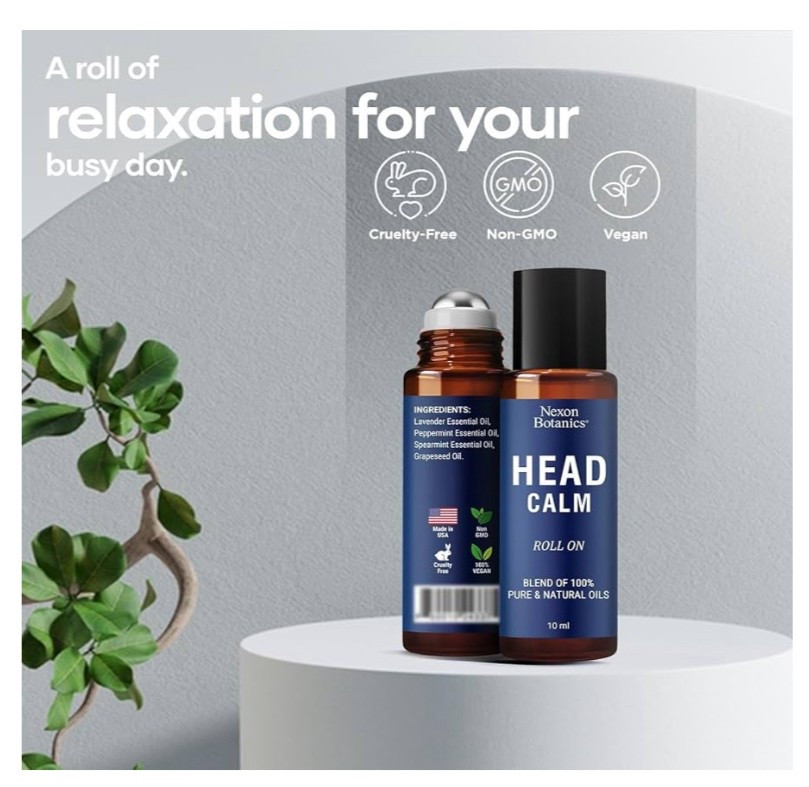 Head Calm Essential Oil Roll-On 10 ml - Soothing Migraine Roller Ball for Headache Relief - Pure Natural Essential Oils - Nexon Botanics


#LTKFindsUnder50 #LTKFamily #LTKGiftGuide