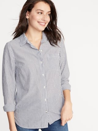Classic Button-Front Shirt for Women | Old Navy (US)
