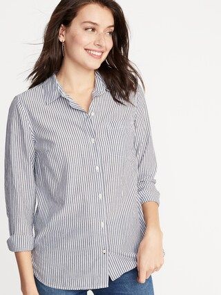 Classic Button-Front Shirt for Women | Old Navy (US)