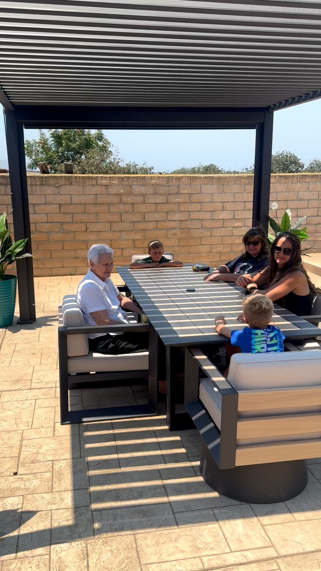 Mirador louvered pergola shade, outdoor patio dining set, modern furniture, table and chairs, all weather, backyard 

#LTKSeasonal #LTKHome