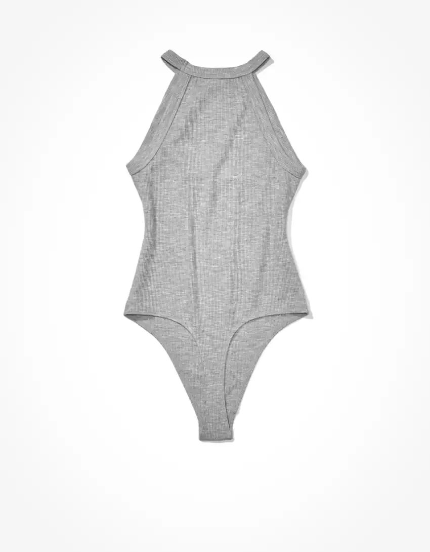 AE Waffle High Neck Bodysuit | American Eagle Outfitters (US & CA)