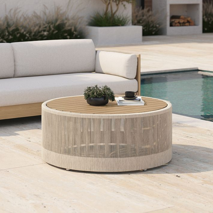Porto Outdoor Round Coffee Table (32"–44") | West Elm (US)