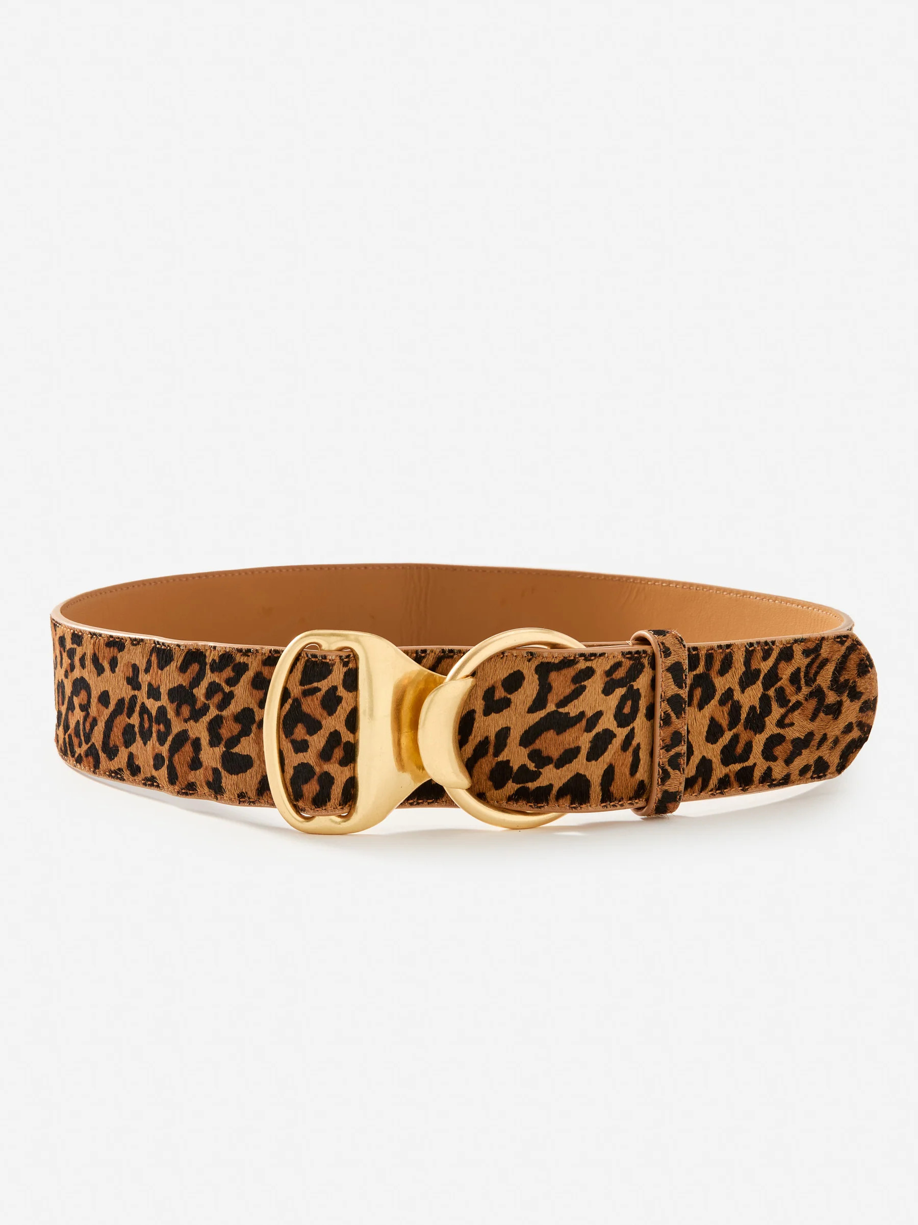 Isobel Pony Hair Belt in Leopard | J.McLaughlin