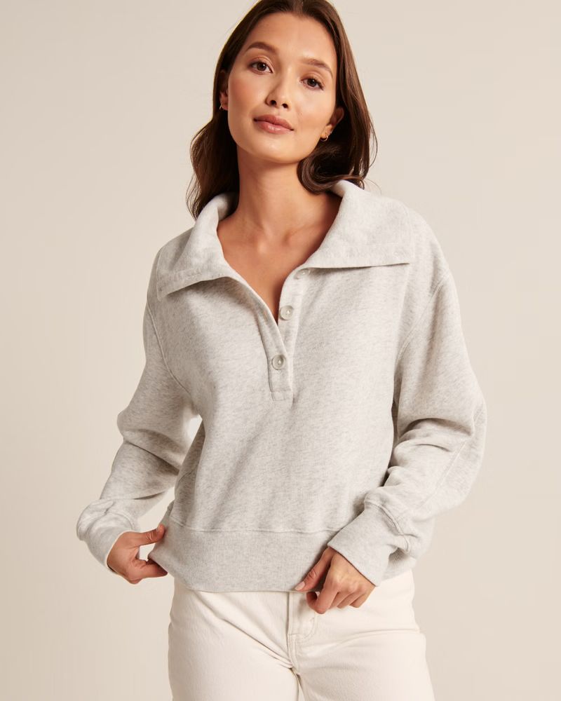Women's Drama Wedge Henley | Women's Up To 50% Off Select Styles | Abercrombie.com | Abercrombie & Fitch (US)