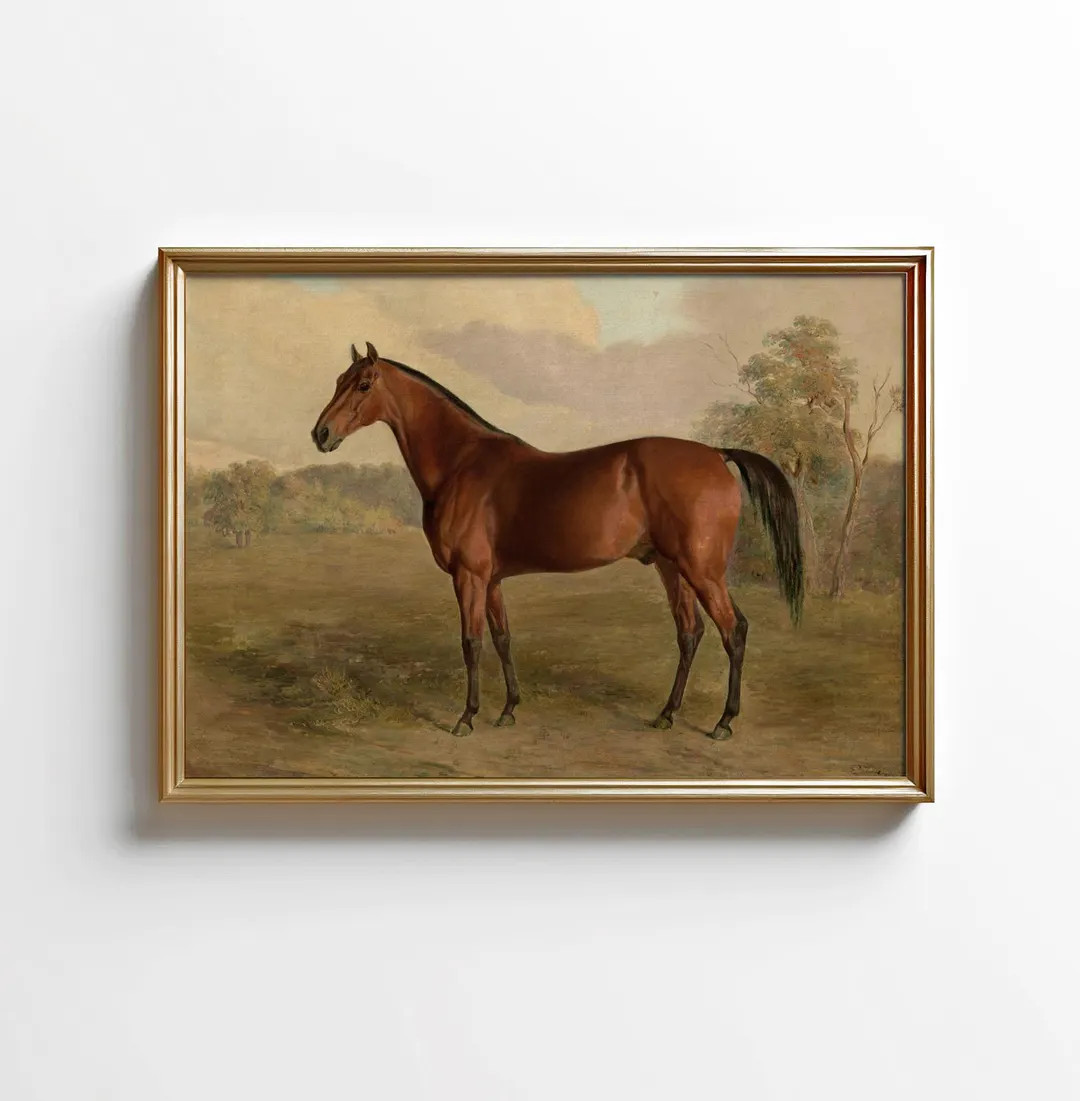 Horse Wall Art, Vintage Horse Print, Printable Wall Art, Farmhouse Wall Art, Digital Wall Art, Pr... | Etsy (US)