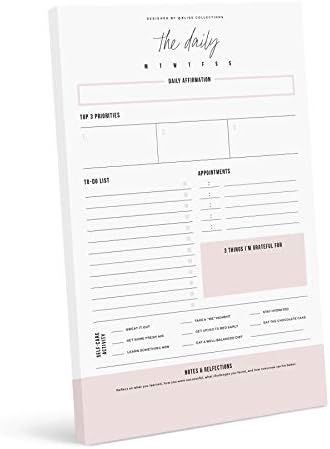 Amazon.com : Bliss Collections Daily Planner, Simple Pink Self-Care Calendar, Organizer, Schedule... | Amazon (US)
