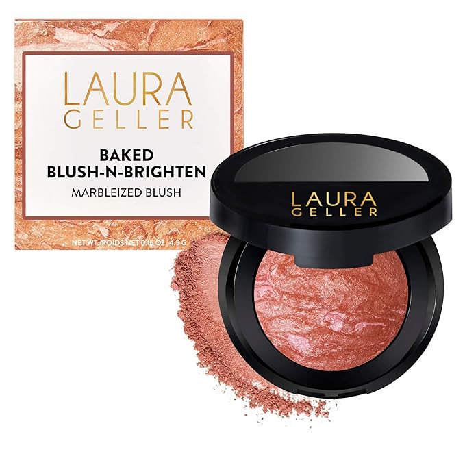 LAURA GELLER NEW YORK Baked Blush-n-Brighten for Mature Skin - 05 Pink Grapefruit - Powder Blush ... | Amazon (US)