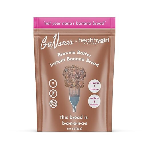GoNanas Instant Banana Bread Packets, Brownie Flavor, Individual Portions. Vegan, Gluten Free Hea... | Amazon (US)