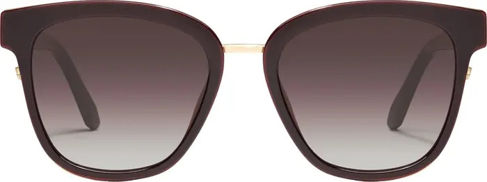 Quay Australia Act Natural 49mm Gradient Square Sunglasses | Nordstrom | Nordstrom