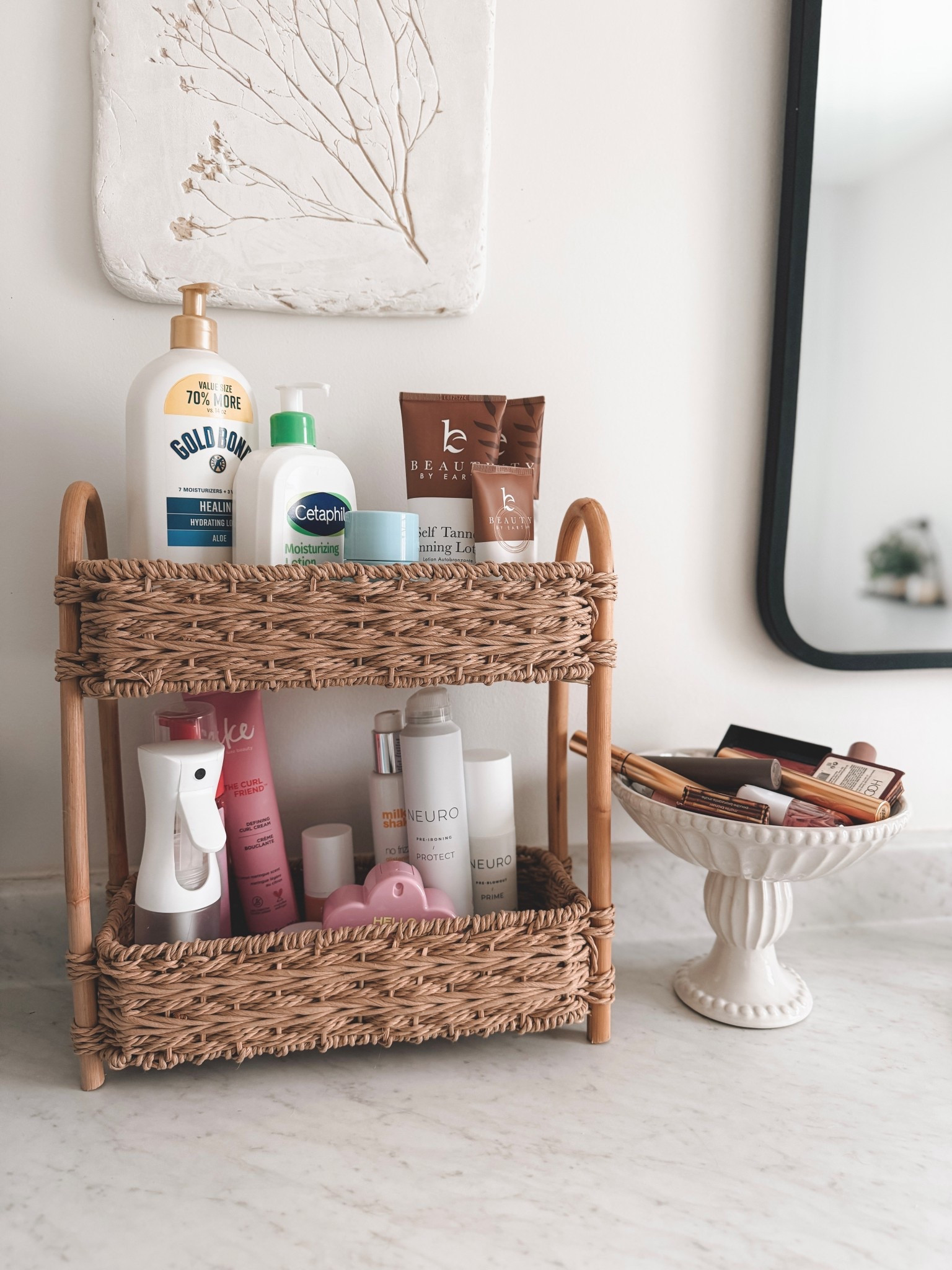 Pretty and functional bathroom setup

#LTKBeauty #LTKselfcare #LTKHome