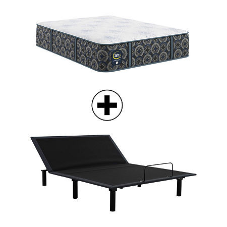 The Serta Perfect Sleeper Autumndale 14" Extra Firm Tight Top - Mattress + Adjustable Base, One Size, Blue | JCPenney