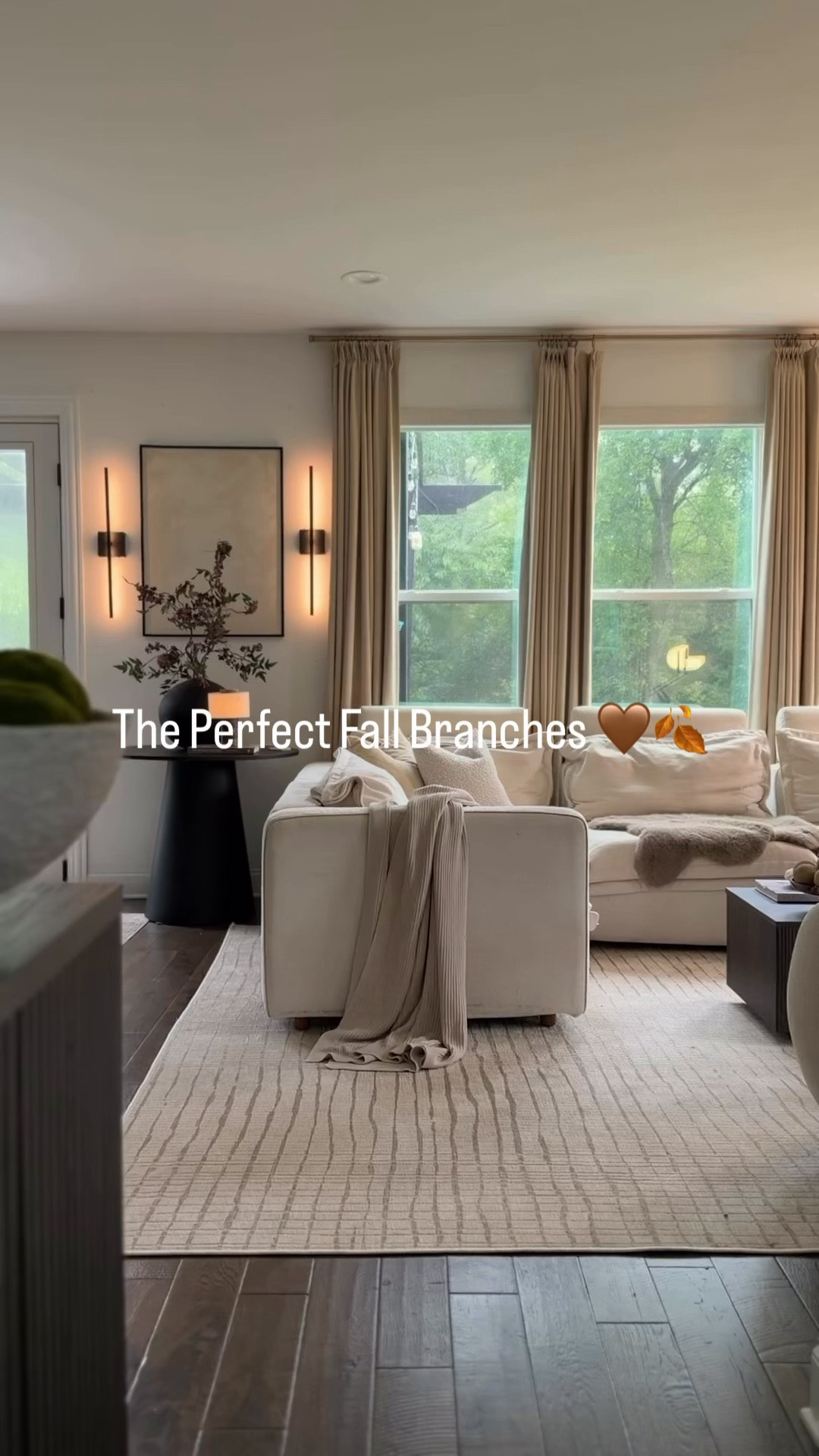 The perfect fall branches 🤎🍂 The easiest way to bring that warm, cozy seasonal feel into your home without changing a thing. I love how much texture and warmth they add while still keeping everything simple and elevated. Fall styling has officially begun. ✨

#LTKHome