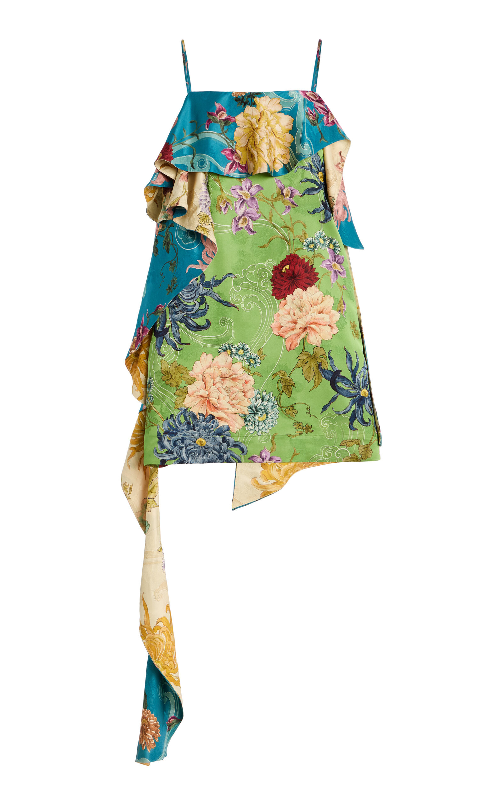 Avery Spliced Satin Mini Dress | Moda Operandi (Global)