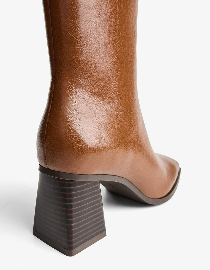 Chunky heel ankle boots - Shoes - Women | Bershka GB