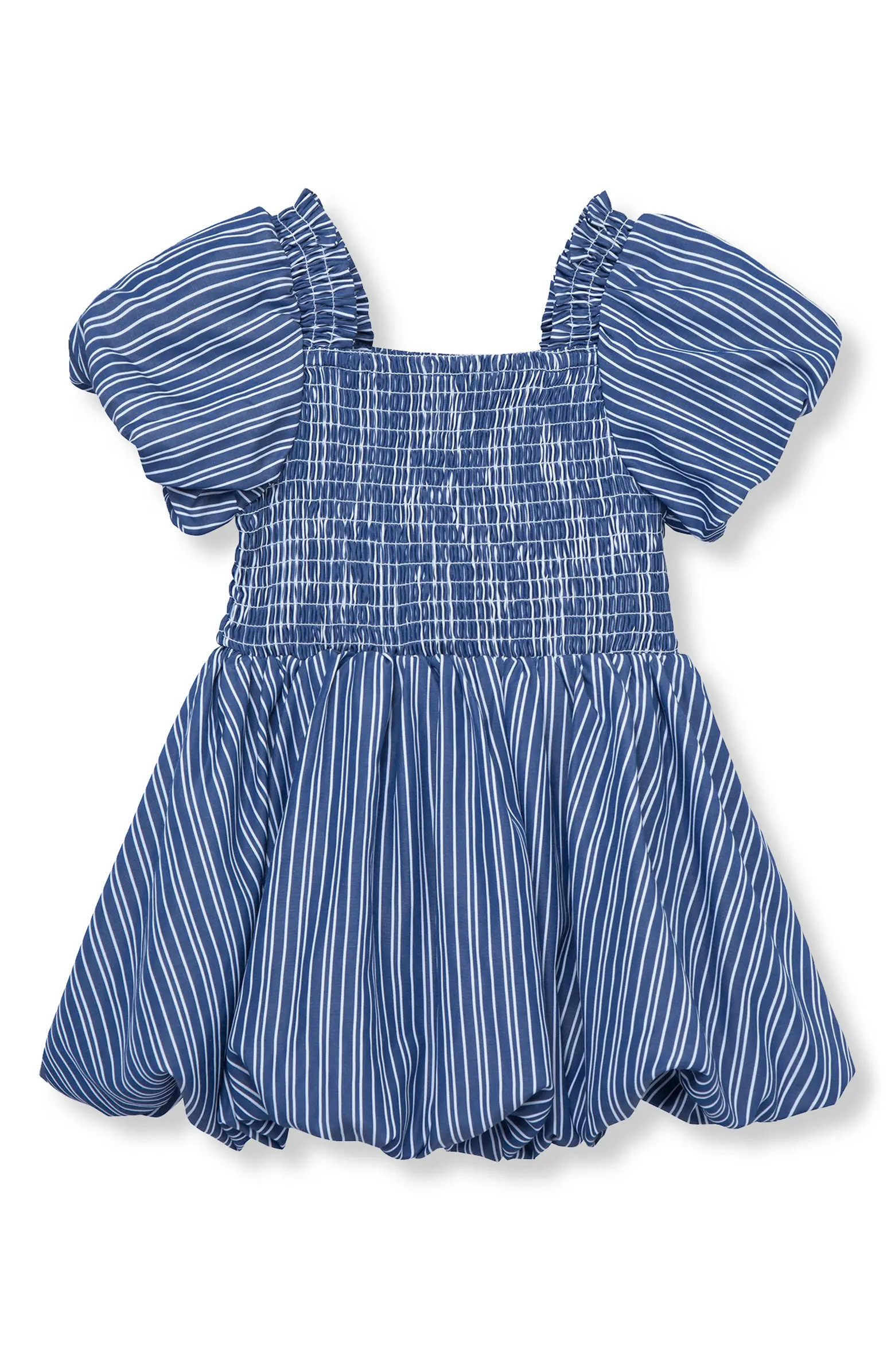 Habitual Kids Stripe Puff Sleeve Bubble Dress | Nordstrom | Nordstrom