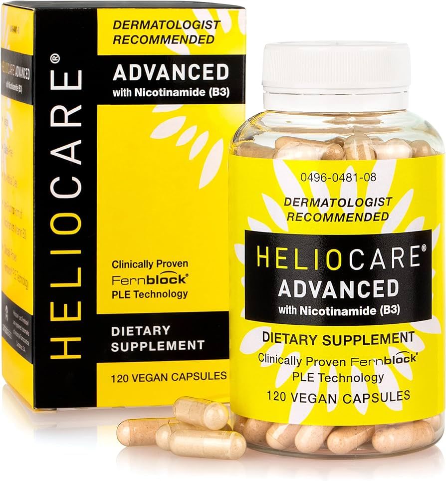 Heliocare Advanced Nicotinamide B3 Supplement: Niacinamide 500mg and Fernblock PLE Extract 240mg ... | Amazon (US)