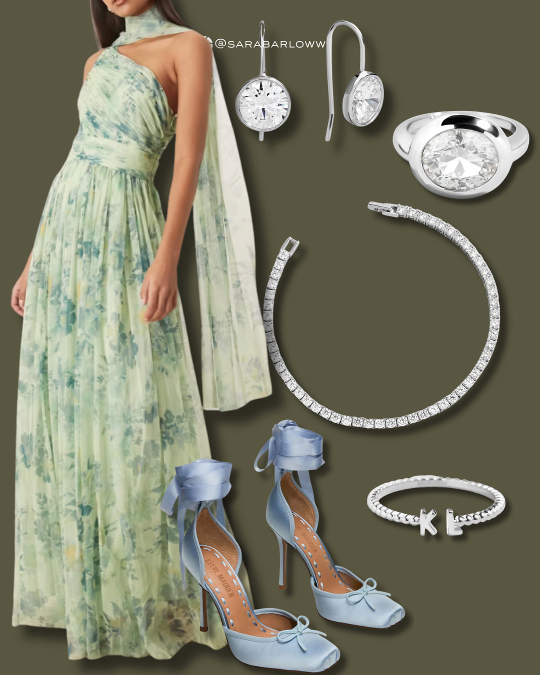 For the wedding guest who wants to stand out 🌸 This embroidered strapless gown is bold but still black tie appropriate. Styled with sculptural accessories for a modern formal look. Everything is linked to shop. 

 #LTKSpringSale #LTKSeasonal #LTKWedding