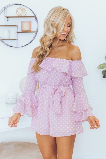 Always My Sweetest Love Romper Lavender | The Pink Lily Boutique