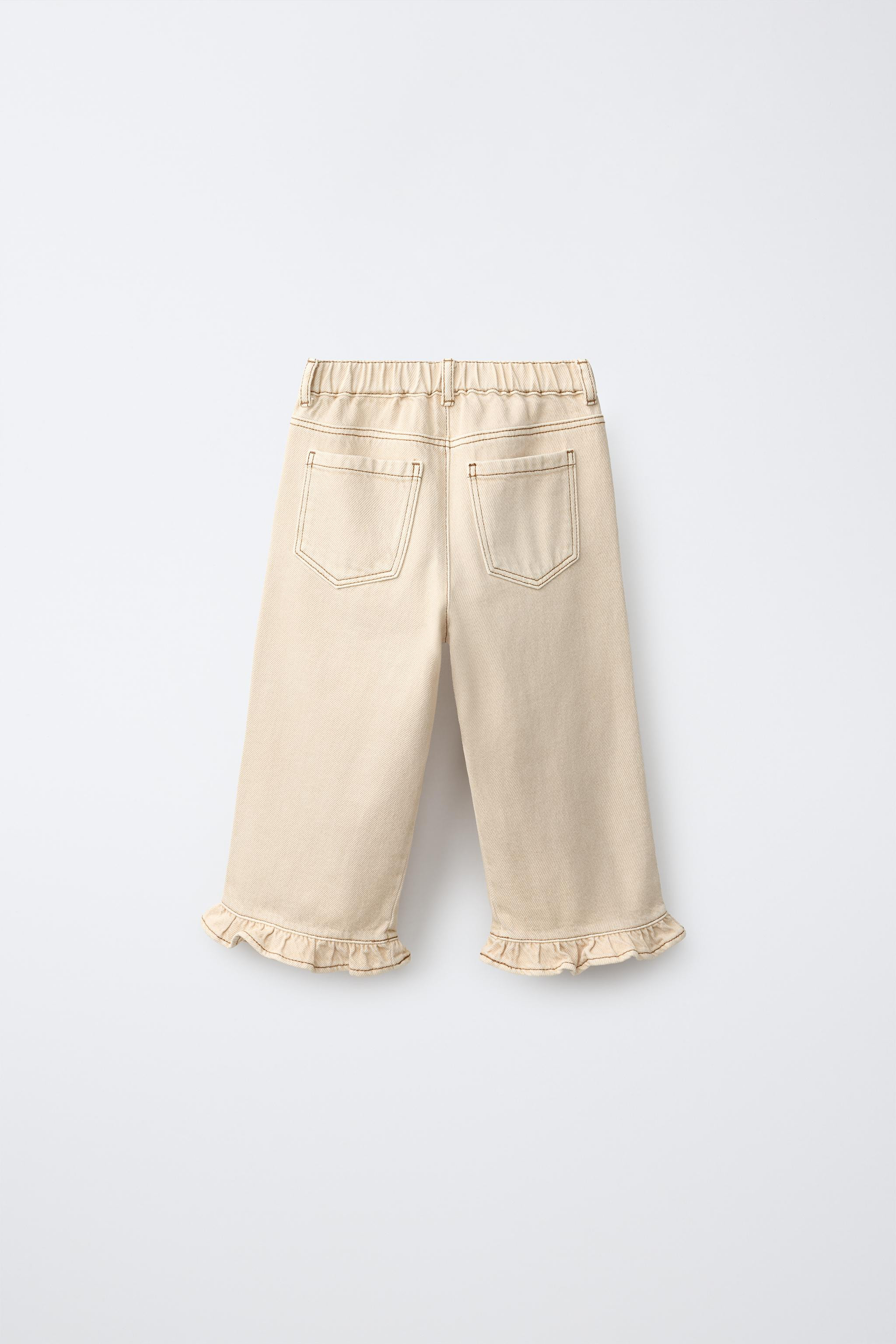 RUFFLED TWILL CULOTTES | Zara US