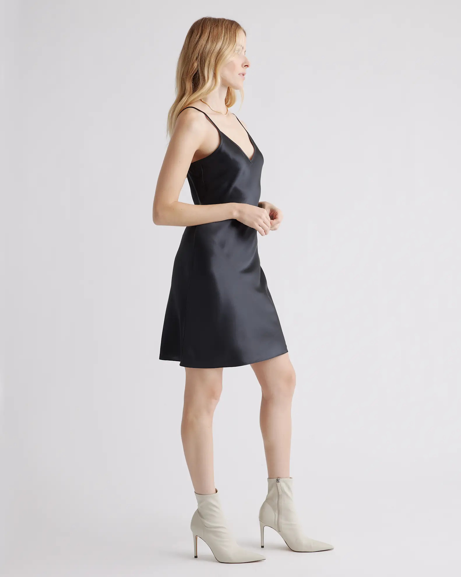 100% Washable Silk Mini Slip Dress | Quince