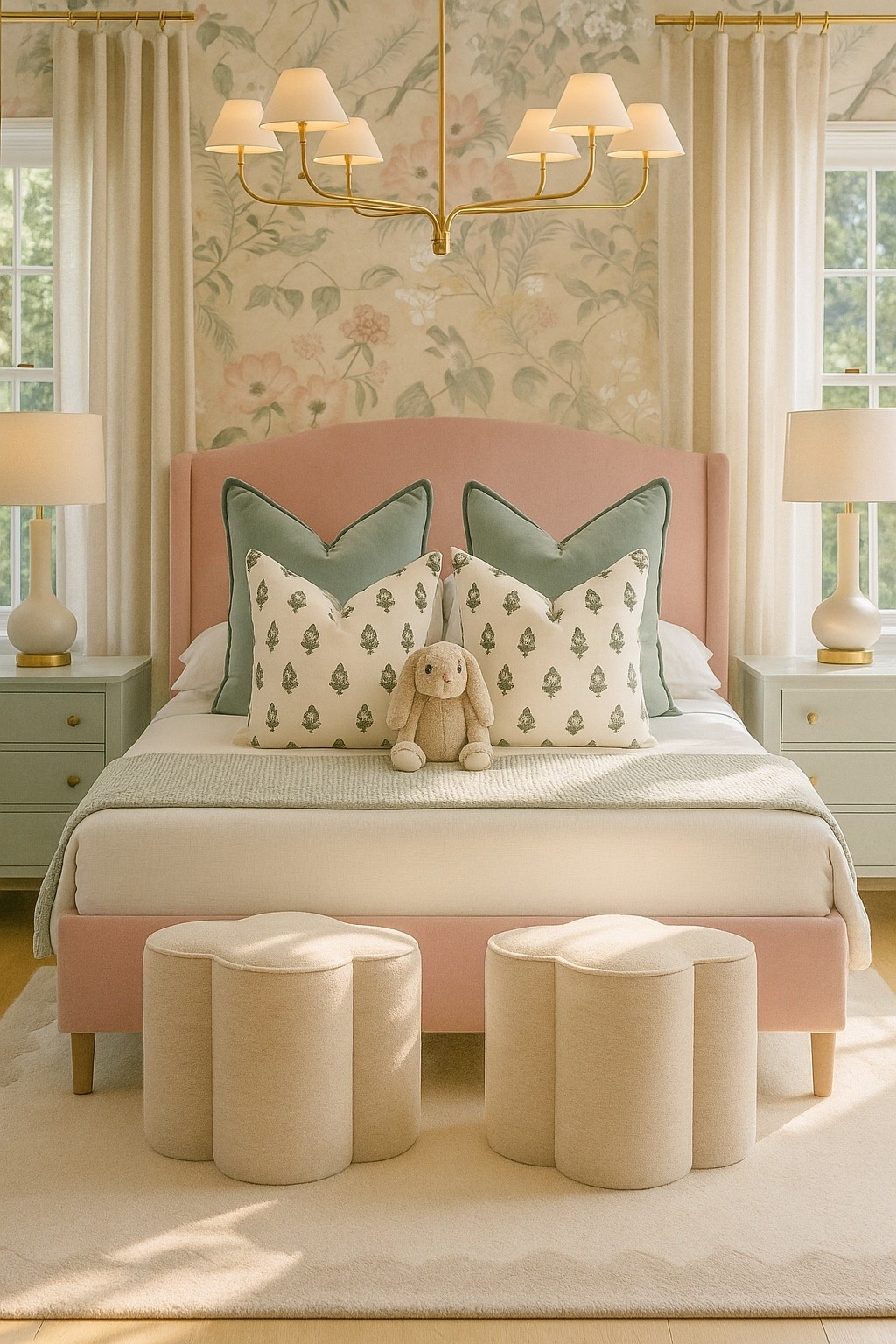 The most darling girly space

#bedroom #kids #bed #wallpaper 
