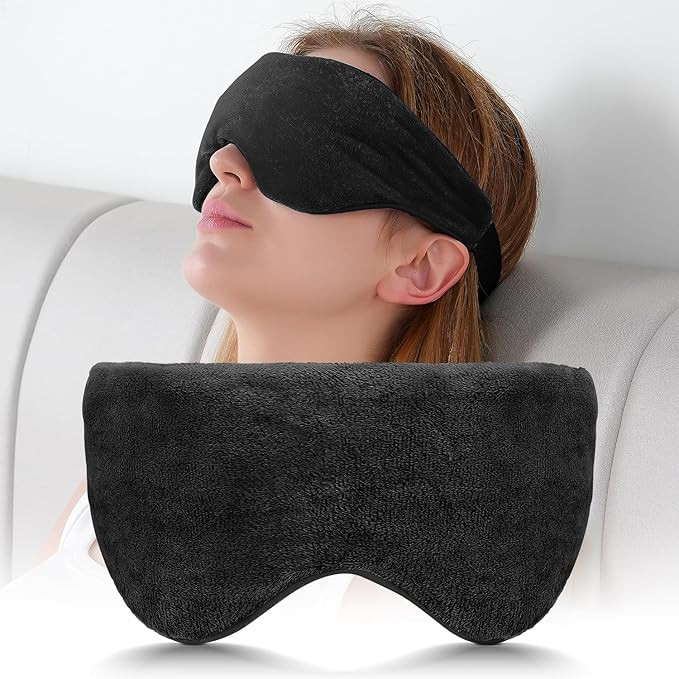 Sivio Weighted Eye Mask for Sleeping 100% Cotton, Cooling Reversible Blackout Sleep Mask for Wome... | Amazon (US)