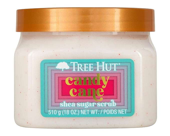 Tree Hut Candy Cane Shea Sugar | Exfoliating Body Scrub Removes Dull, Dry Skin for a Soft & Hydra... | Amazon (US)