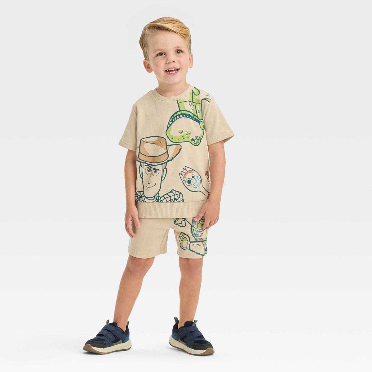 Toddler Boys' Disney Toy Story Top and Bottom Set - Beige 2T | Target