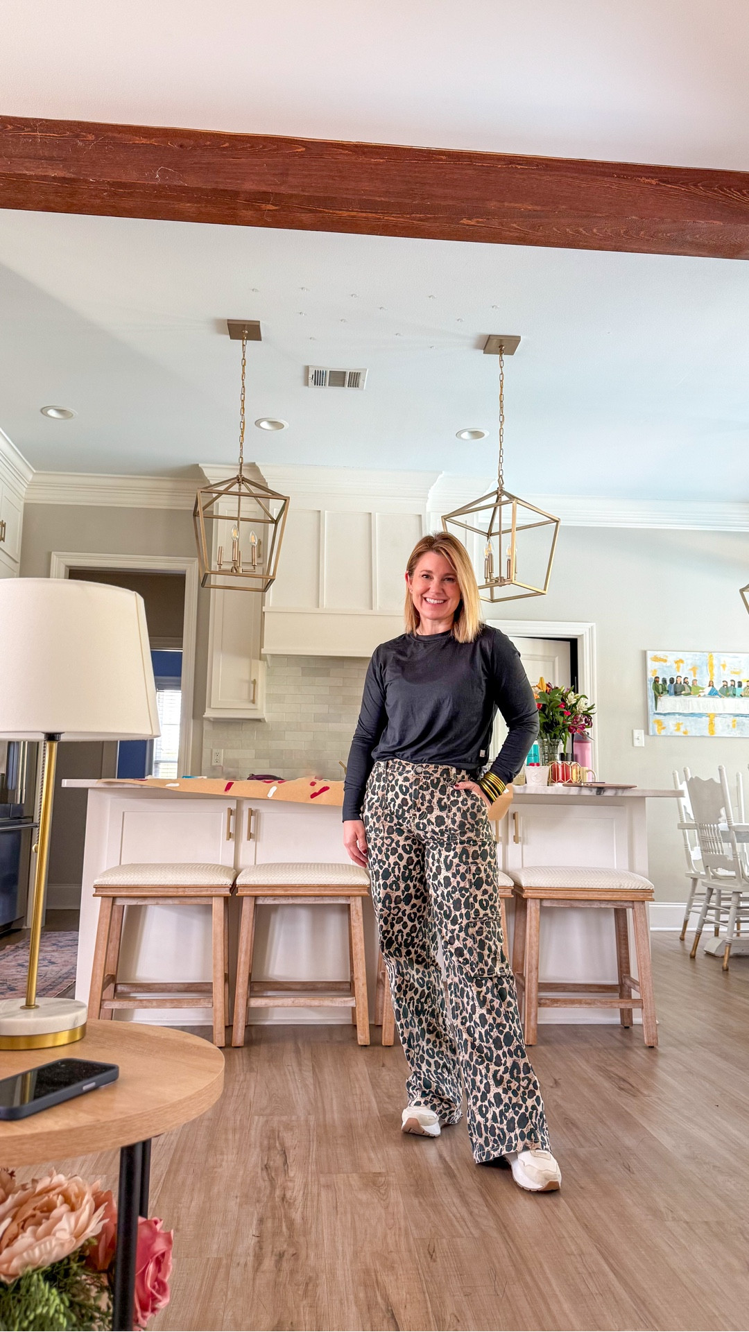 When the influencers influence the influencer 🖤🤍🤎

These Walmart leopard wide leg pants are so good. The stretchy waistband and of course the print is just right. I would say TTS - are truly wide legged/ baggier fit. 

#LTKOver40 #LTKFindsUnder50 #LTKmomlife