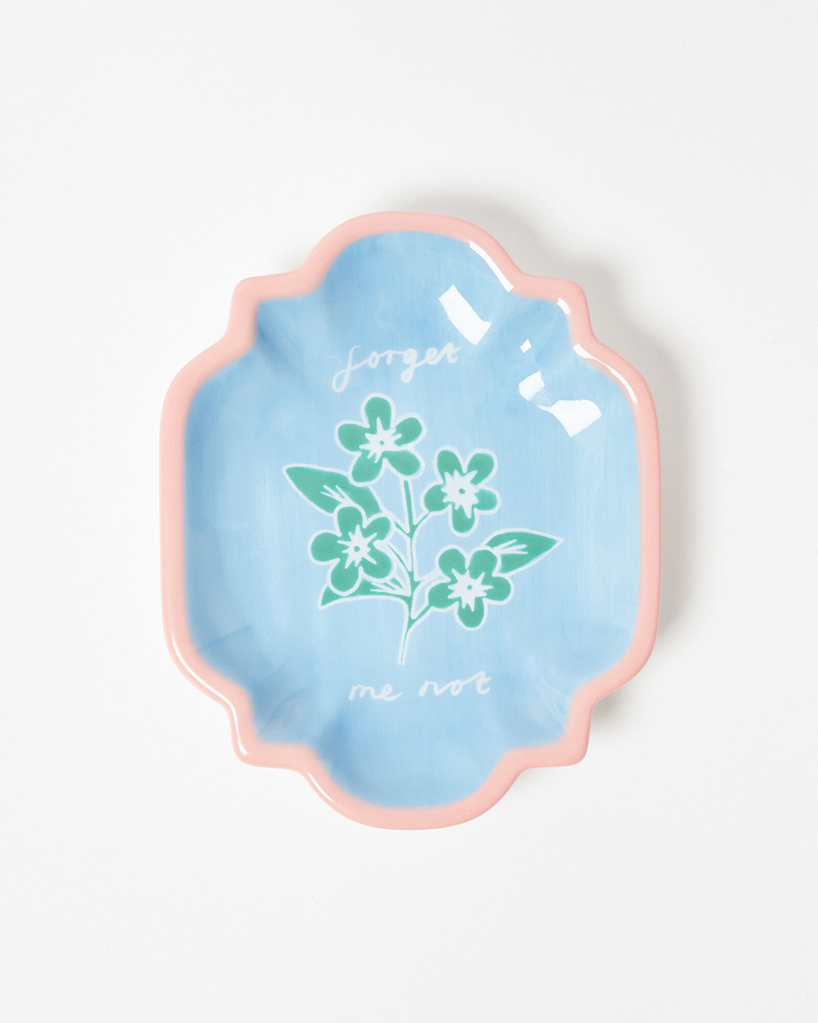 Forget Me Not Blue Trinket Dish | Oliver Bonas | Oliver Bonas (Global)