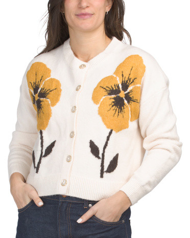 Floral Button Front Sweater | Sweaters | Marshalls | Marshalls