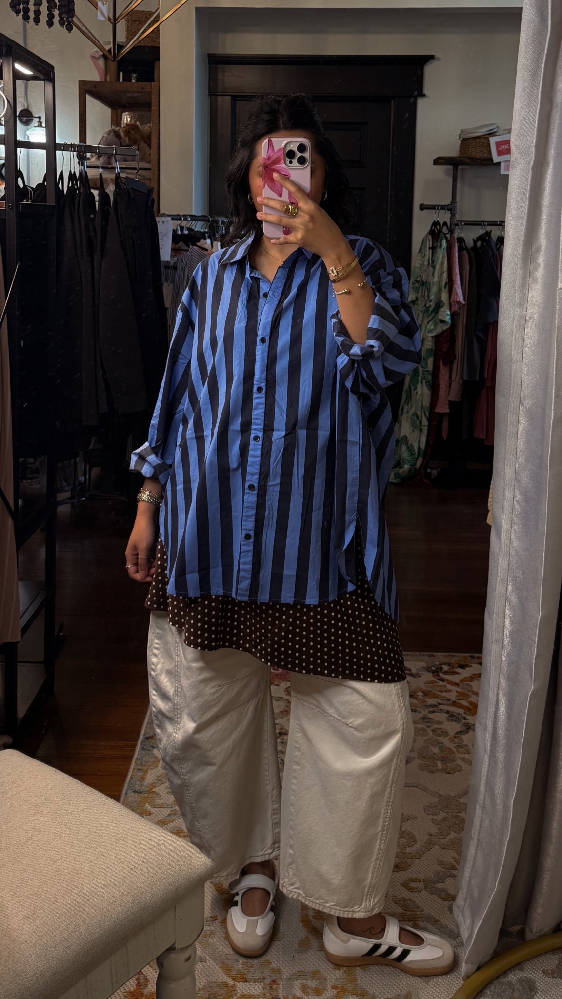 stripes and polka dots 💙🤎

#LTKStyleTip #LTKSaleAlert #LTKSeasonal