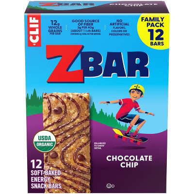 Zbar Chocolate Chip Granola Bar Organic - 15.24oz/12pk | Target