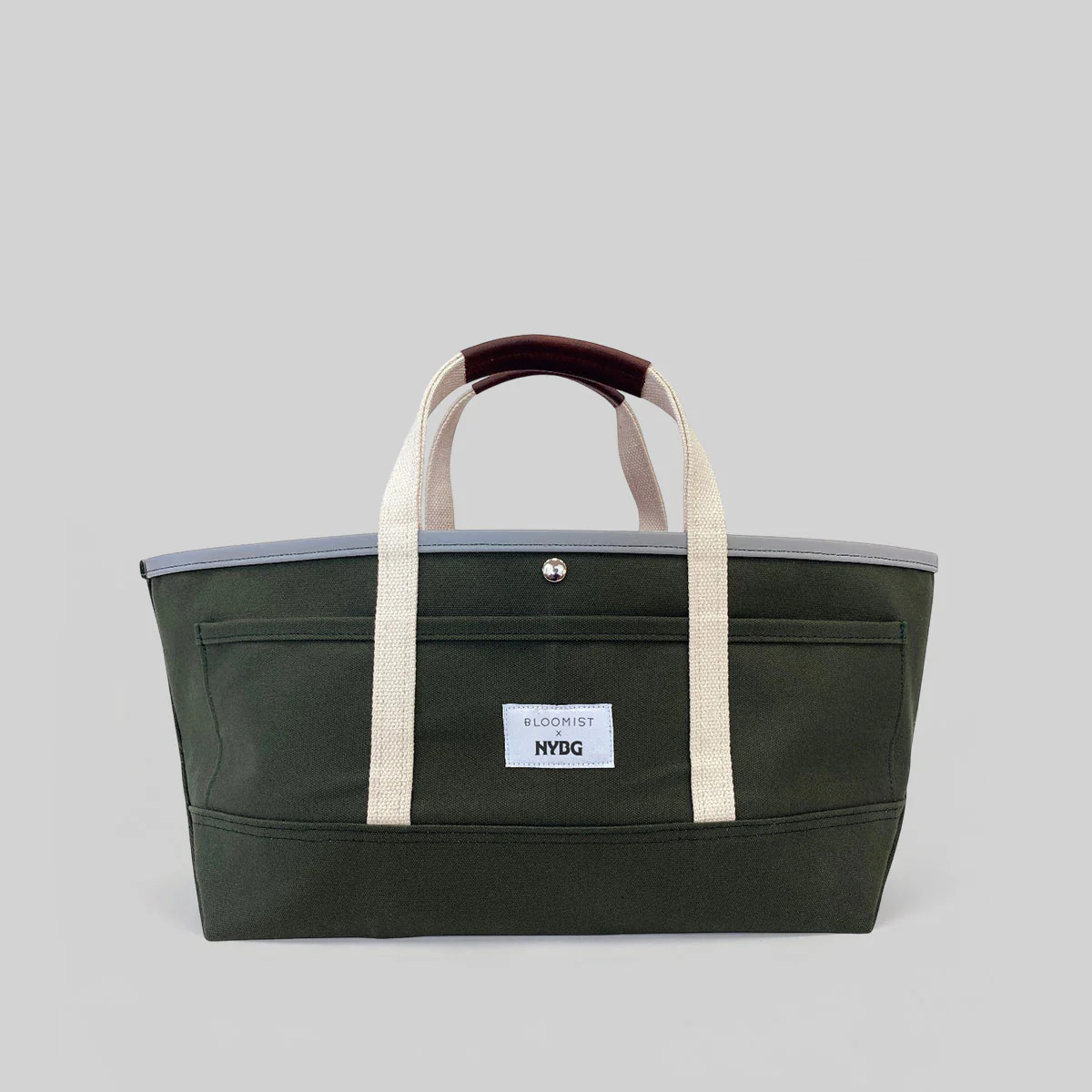 The Garden Bag Canvas Tote with Leather Grips | Bloomist x NYBG | Bloomist, Inc